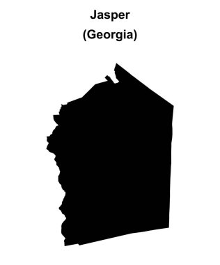 Jasper County (Gürcistan) boş ana hat haritası