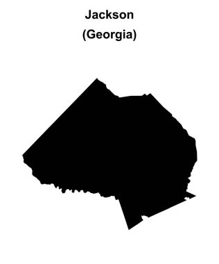 Jackson County (Gürcistan) boş ana hat haritası