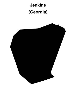 Jenkins County (Georgia) boş ana hat haritası