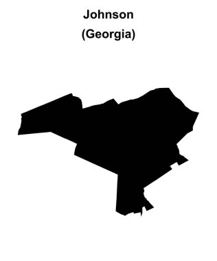 Johnson County (Gürcistan) boş ana hat haritası