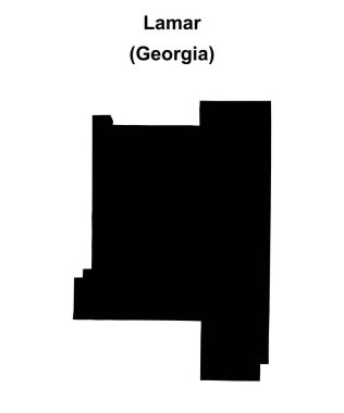 Lamar İlçesi (Gürcistan) haritası boş