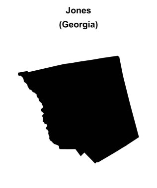 Jones County (Gürcistan) boş ana hat haritası