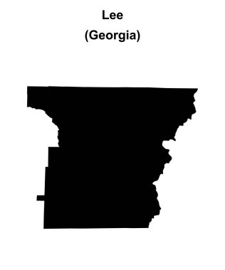 Lee County (Gürcistan) boş ana hat haritası