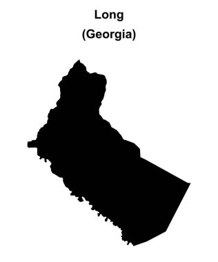 Long County (Gürcistan) boş ana hat haritası