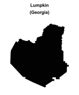 Lumpkin County (Gürcistan) boş ana hat haritası