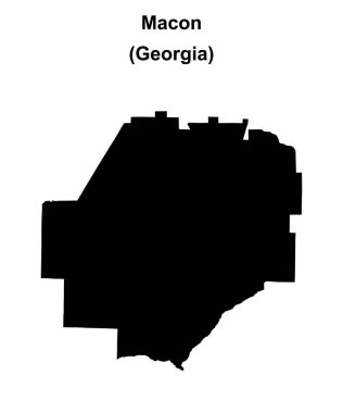Macon İlçesi (Gürcistan) haritası boş
