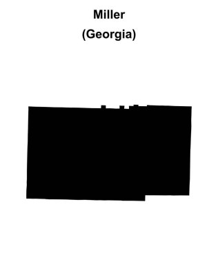 Miller County (Gürcistan) boş ana hat haritası