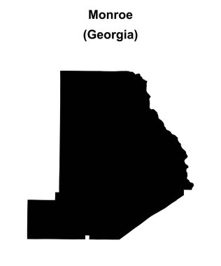 Monroe County (Gürcistan) boş ana hat haritası