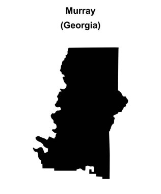 Murray County (Gürcistan) boş ana hat haritası
