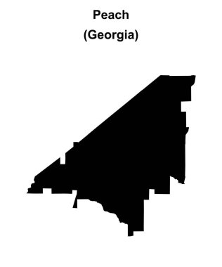 Şeftali İlçesi (Gürcistan) boş ana hat haritası