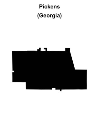 Pickens County (Gürcistan) boş ana hat haritası