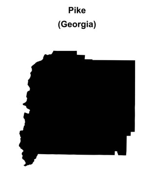 Pike County (Gürcistan) boş ana hat haritası