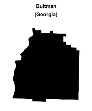 Quitman İlçesi (Gürcistan) haritası boş