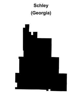 Schley County (Gürcistan) boş ana hat haritası