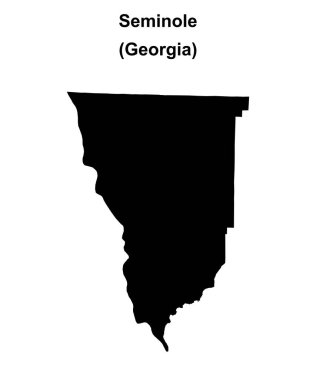 Seminole İlçesi (Gürcistan) haritası boş