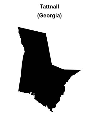 Tattnall İlçesi (Gürcistan) haritası boş