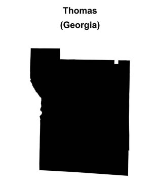 Thomas County (Gürcistan) boş ana hat haritası