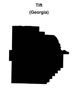 Tift County (Gürcistan) boş ana hat haritası