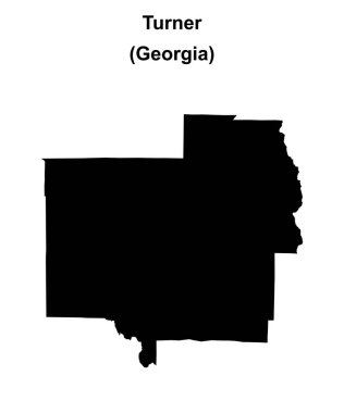 Turner County (Gürcistan) boş ana hat haritası