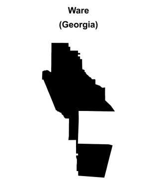 Ware County (Gürcistan) boş ana hat haritası