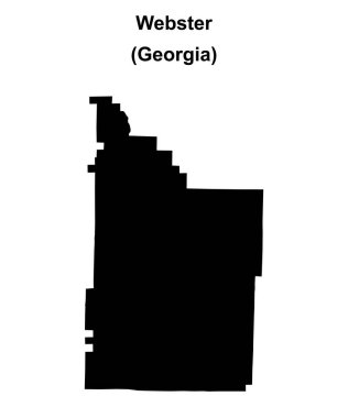 Webster İlçesi (Gürcistan) boş ana hat haritası