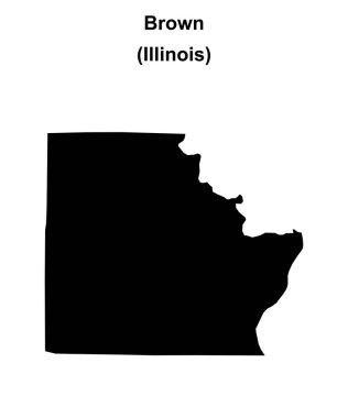 Brown County (Illinois) boş ana hat haritası