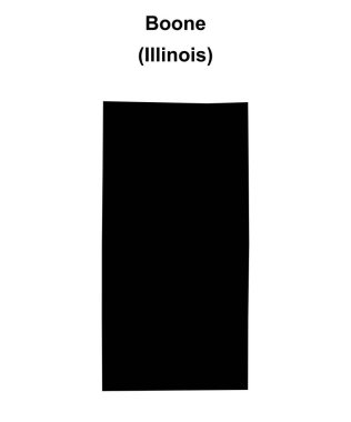Boone County (Illinois) boş ana hat haritası