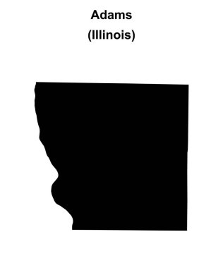 Adams County (Illinois) boş ana hat haritası