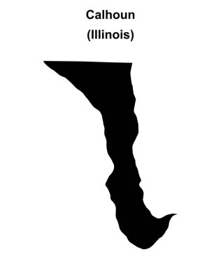 Calhoun İlçesi (Illinois) boş ana hat haritası