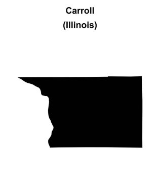Carroll İlçesi (Illinois) boş ana hat haritası