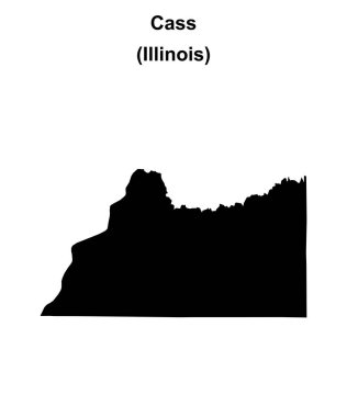 Cass County (Illinois) boş ana hat haritası