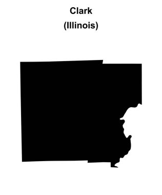 Clark County (Illinois) boş ana hat haritası