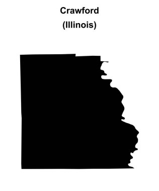 Crawford County (Illinois) boş ana hat haritası