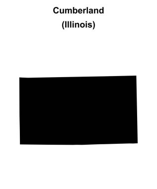 Cumberland İlçesi (Illinois) boş ana hat haritası