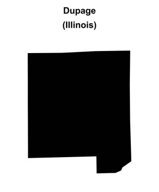 Dupage County (Illinois) boş ana hat haritası