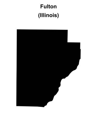 Fulton County (Illinois) boş ana hat haritası