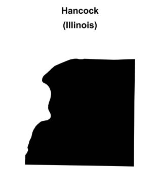 Hancock İlçesi (Illinois) boş ana hat haritası