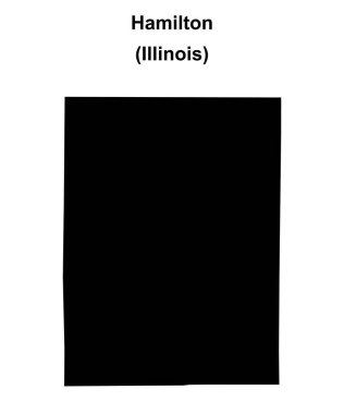 Hamilton County (Illinois) boş ana hat haritası