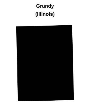 Grundy County (Illinois) boş ana hat haritası