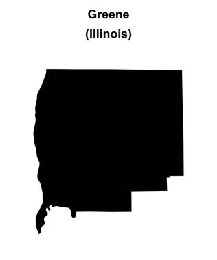 Greene County (Illinois) boş ana hat haritası