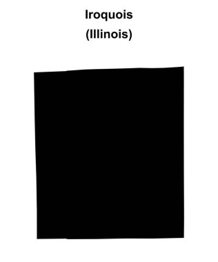 Iroquois İlçesi (Illinois) boş ana hat haritası