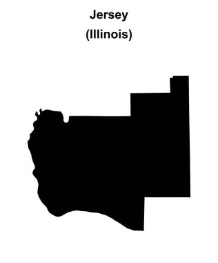 Jersey County (Illinois) boş ana hat haritası