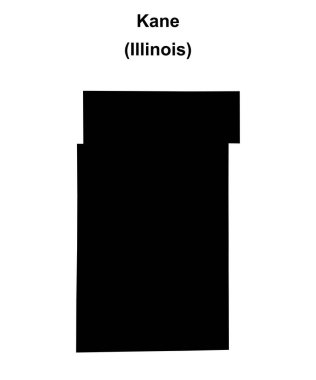 Kane County (Illinois) boş ana hat haritası