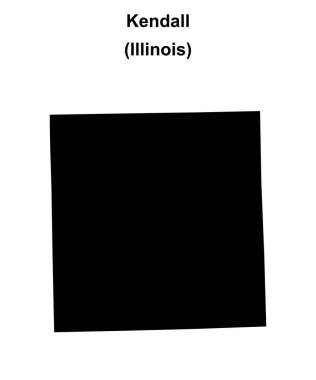 Kendall İlçesi (Illinois) boş ana hat haritası