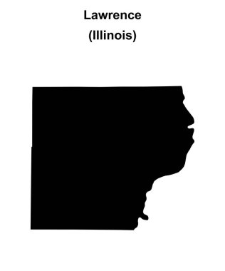 Lawrence County (Illinois) boş ana hat haritası