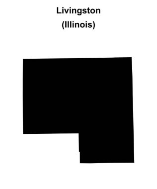 Livingston İlçesi (Illinois) boş ana hat haritası