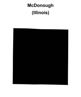 McDonough İlçesi (Illinois) boş ana hat haritası