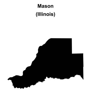 Mason County (Illinois) boş ana hat haritası