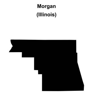 Morgan County (Illinois) boş ana hat haritası