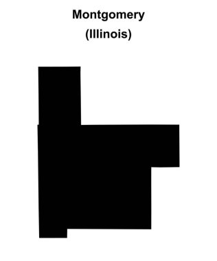 Montgomery County (Illinois) boş ana hat haritası
